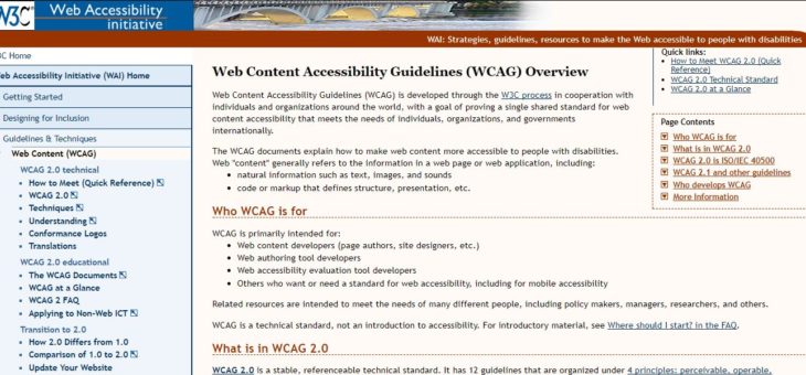 Badania nad tworzeniem stron internetowych zgodnie z zasadami WCAG 2.0